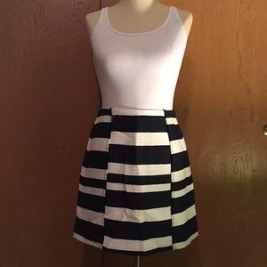 Striped aline skirt